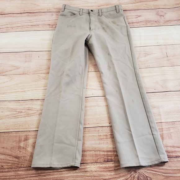 VINTAGE Levis Pants Mens 34x30 Beige Straight Bootcut Chino Slacks Casual Adult* - Picture 1 of 13